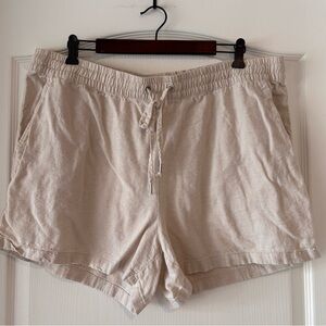 H & M Linen Blend Pull On Shorts